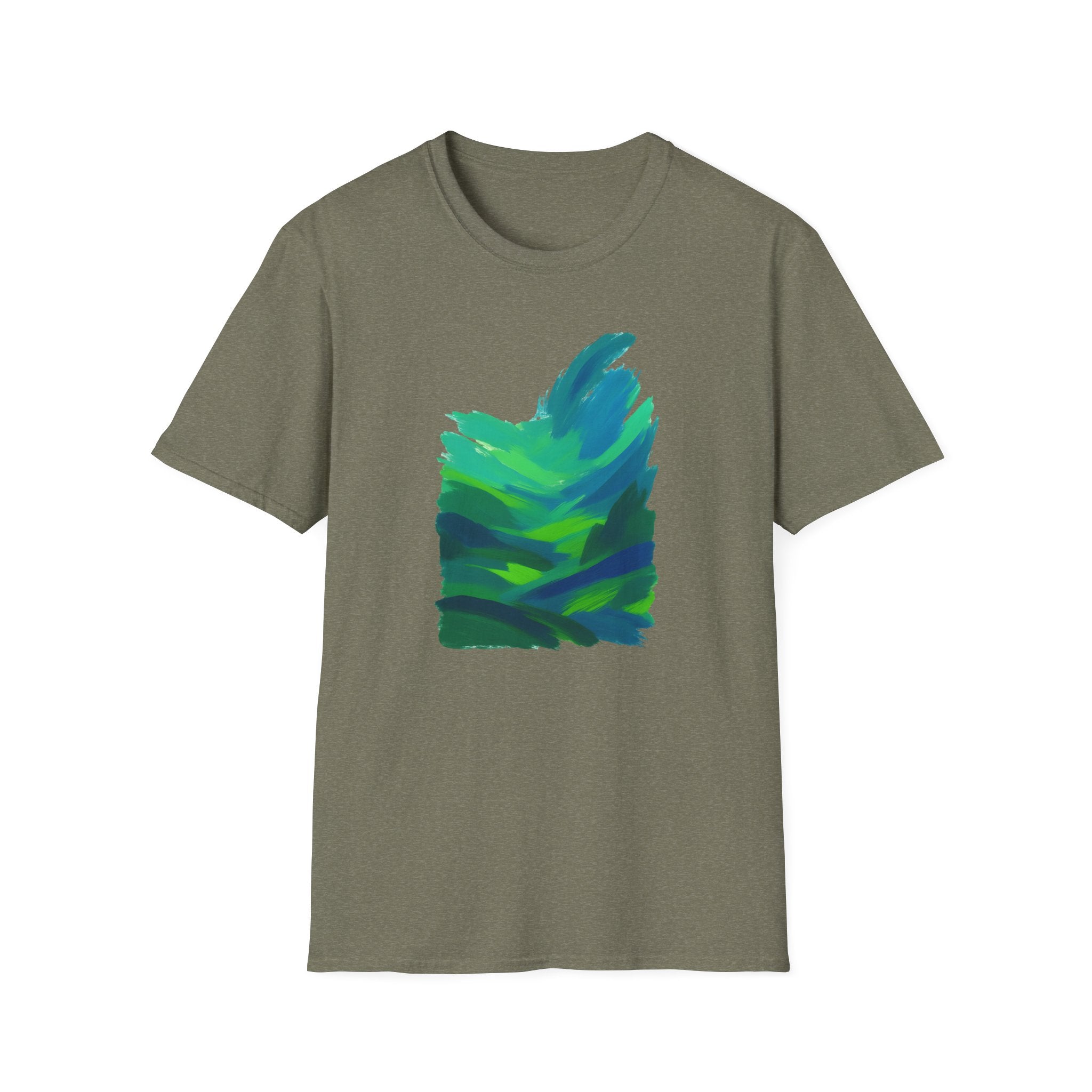 Abstract Green Landscape T-Shirt
